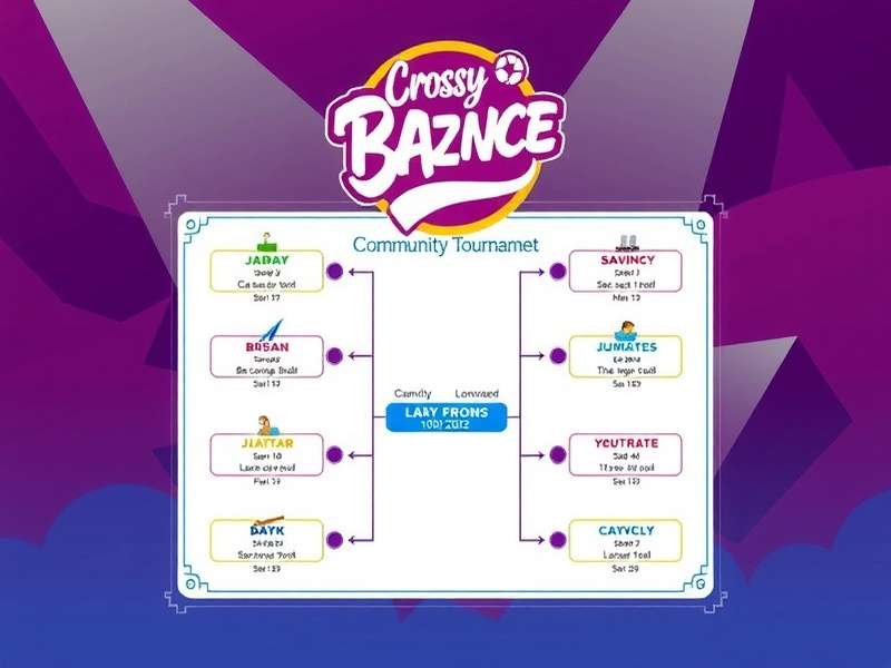 Players competing in a local tournament Crossy Bazaar Bounce community tournament